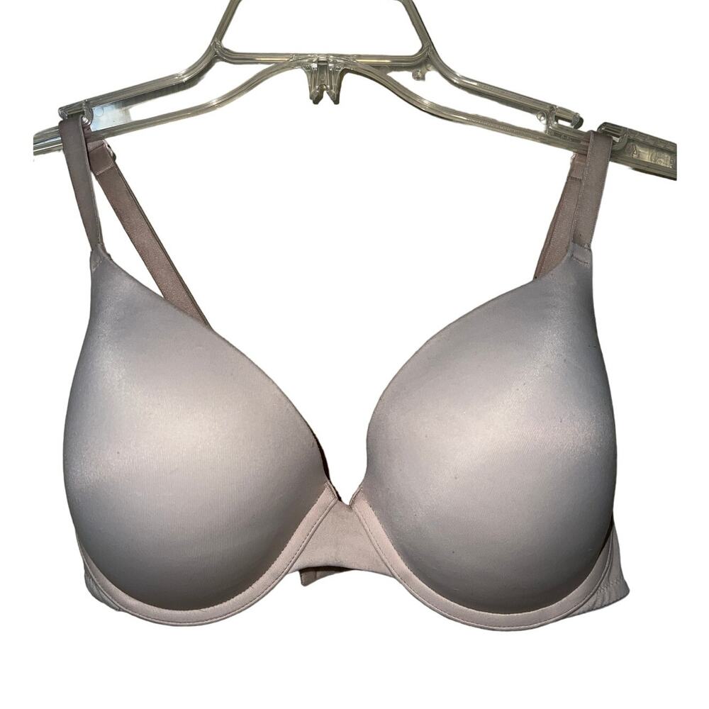 Victoria's Secret PINK Bra 34DD Wear Everywhere Push-up Padded Underwire Tan